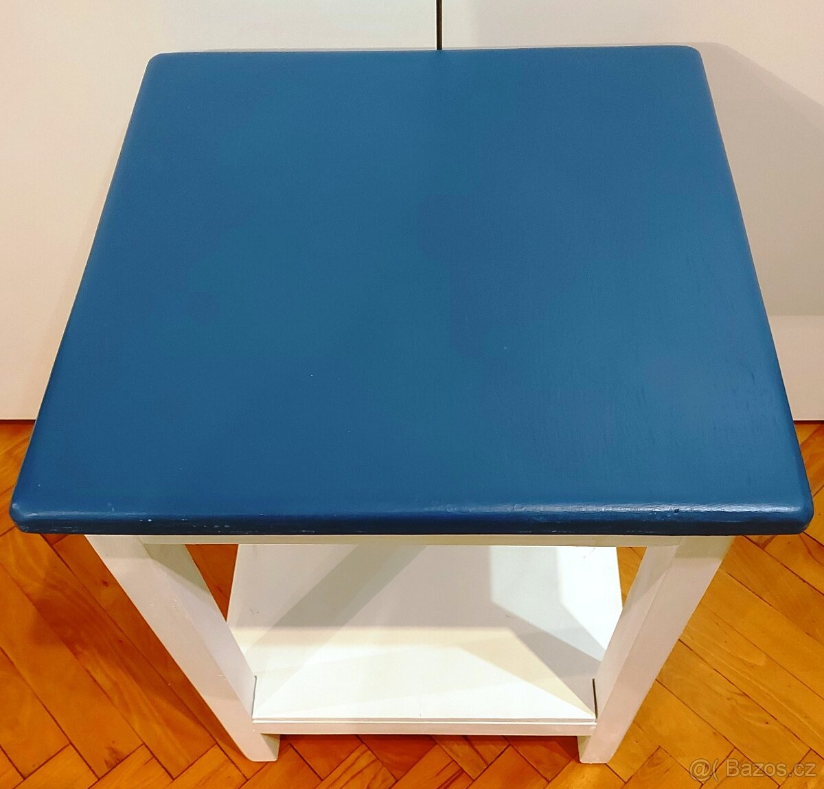 Stolička (štokrle) 40x40x53cm modrobílá - 2