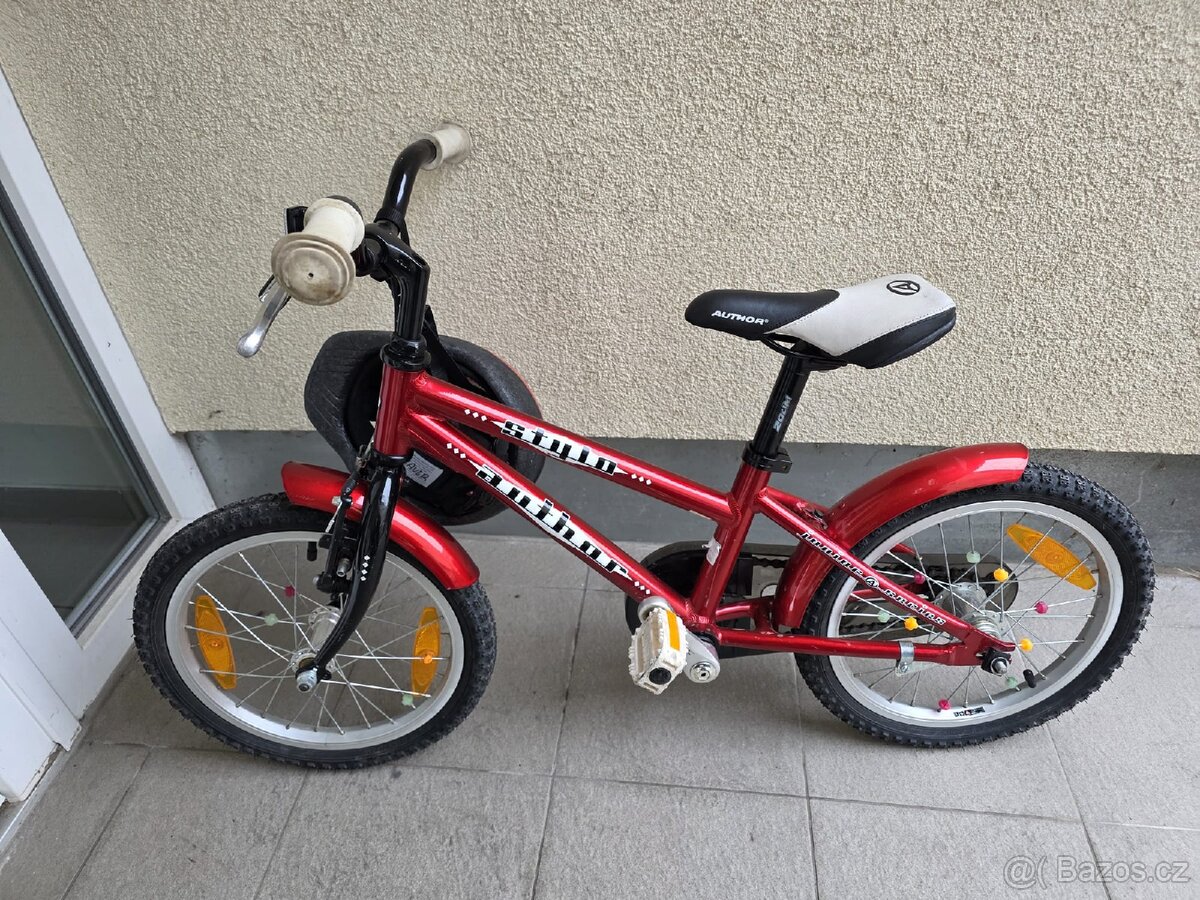 Dětské kolo 16" Author stylo červené - 2