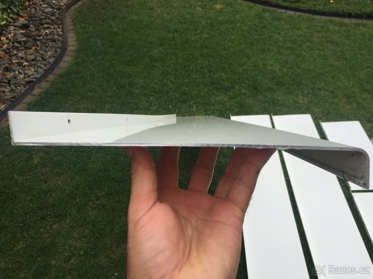 Venkovní parapety tažený hliník bílé - 2