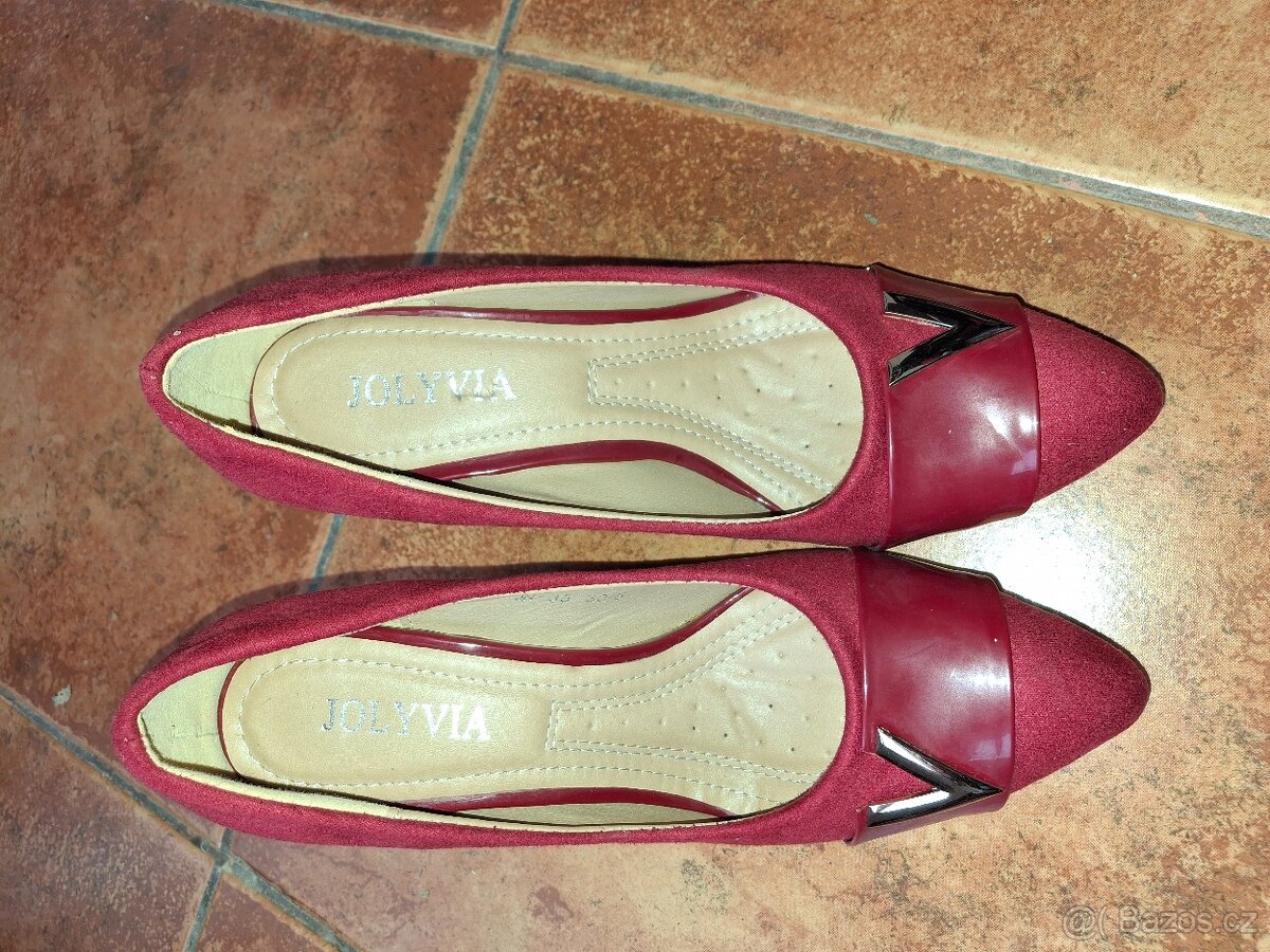 lodičky červené vel.38 - 2