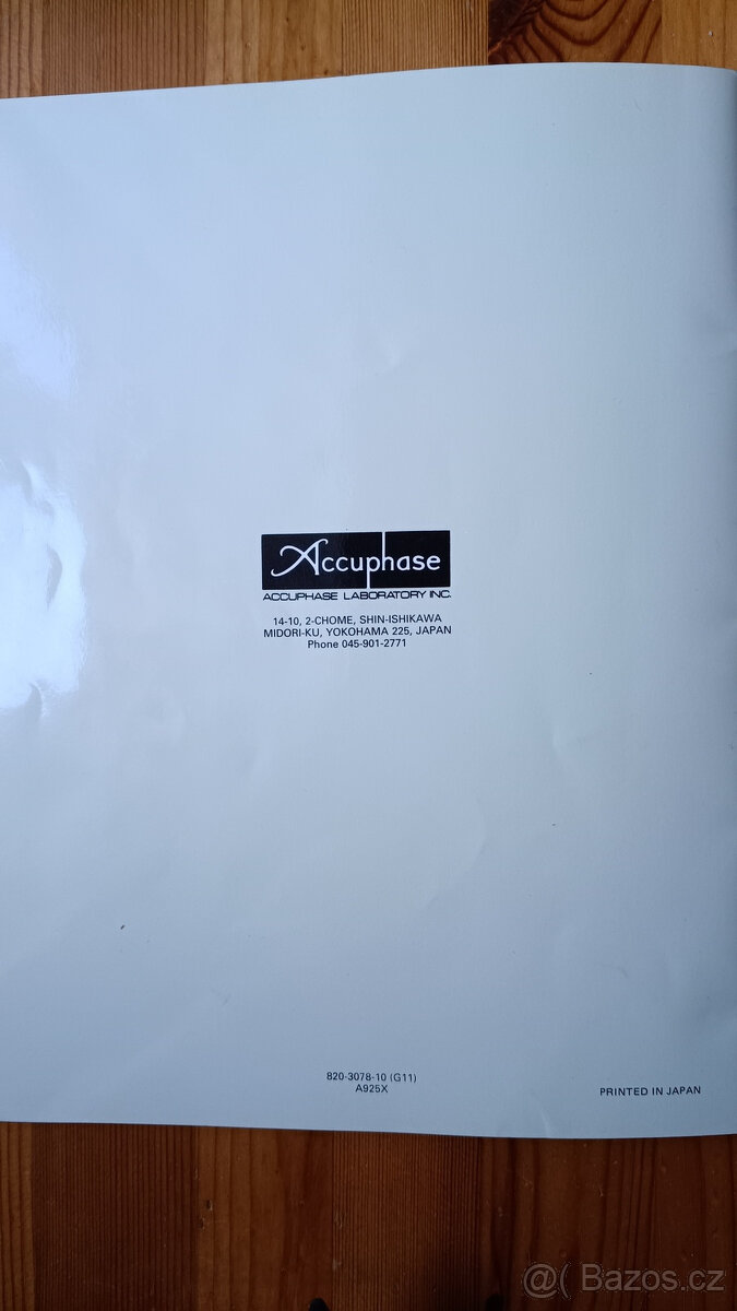 Accuphase E-206 originální manuál print Japan - 2