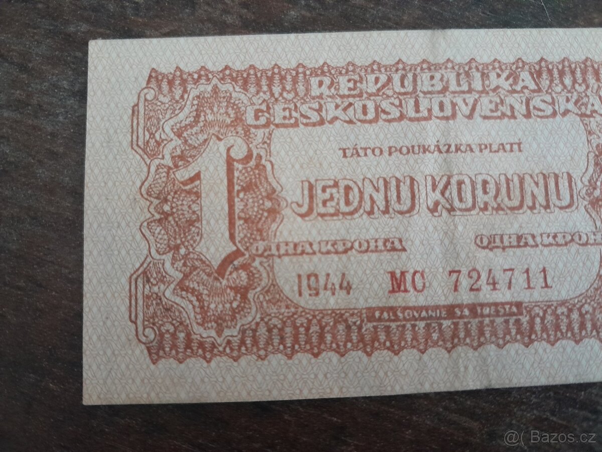 1 koruna 1944 II. - 2