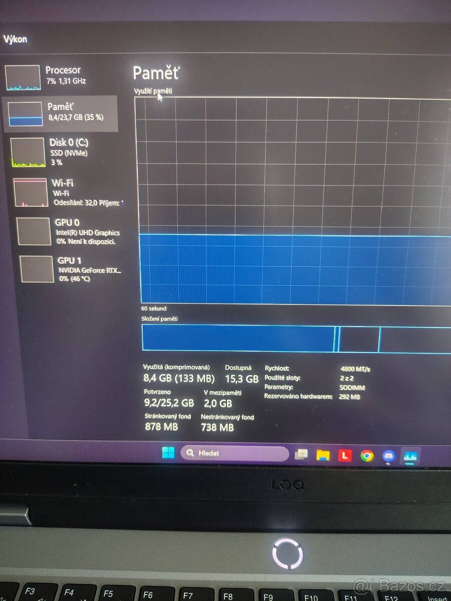 Herní notebook Lenovo + příslušenství - 2