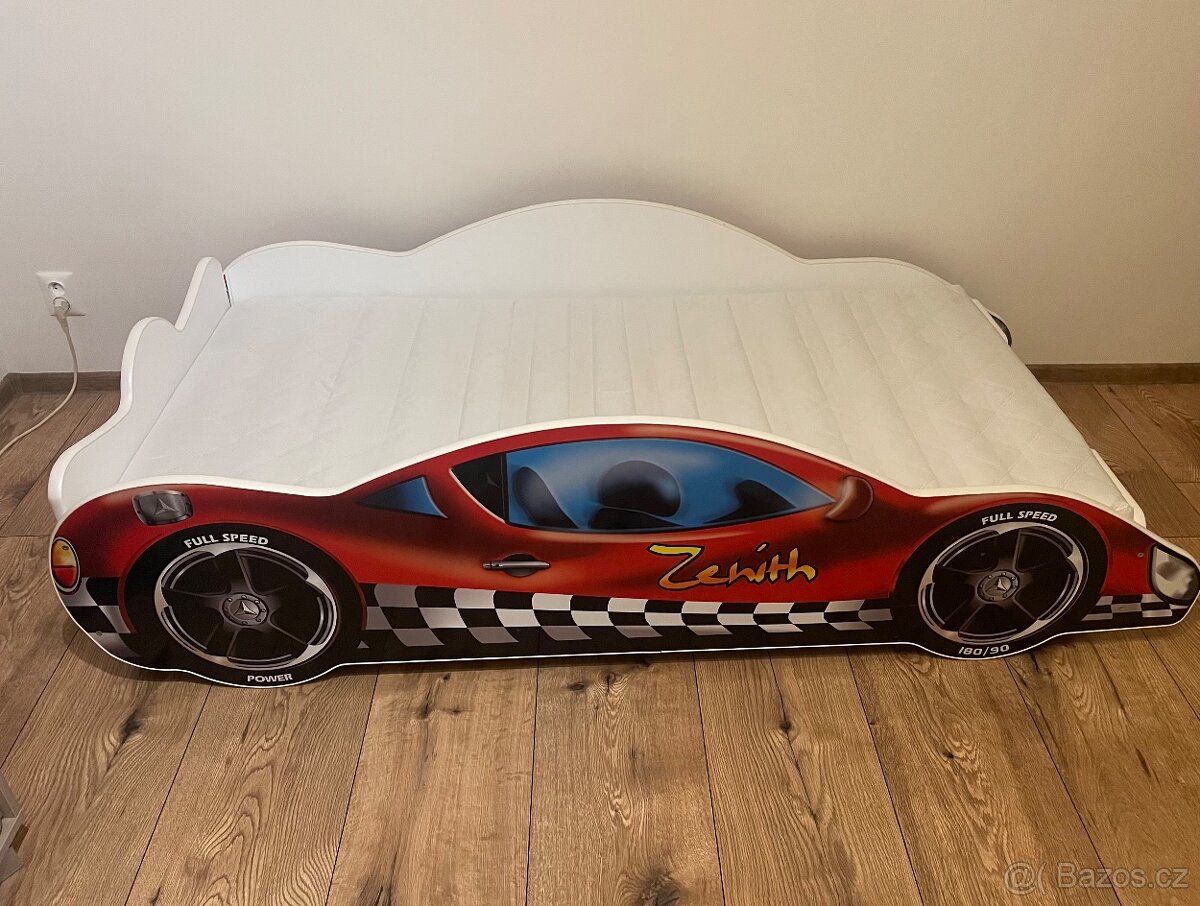 Dětská postel auto + matrace (180x90) - 2