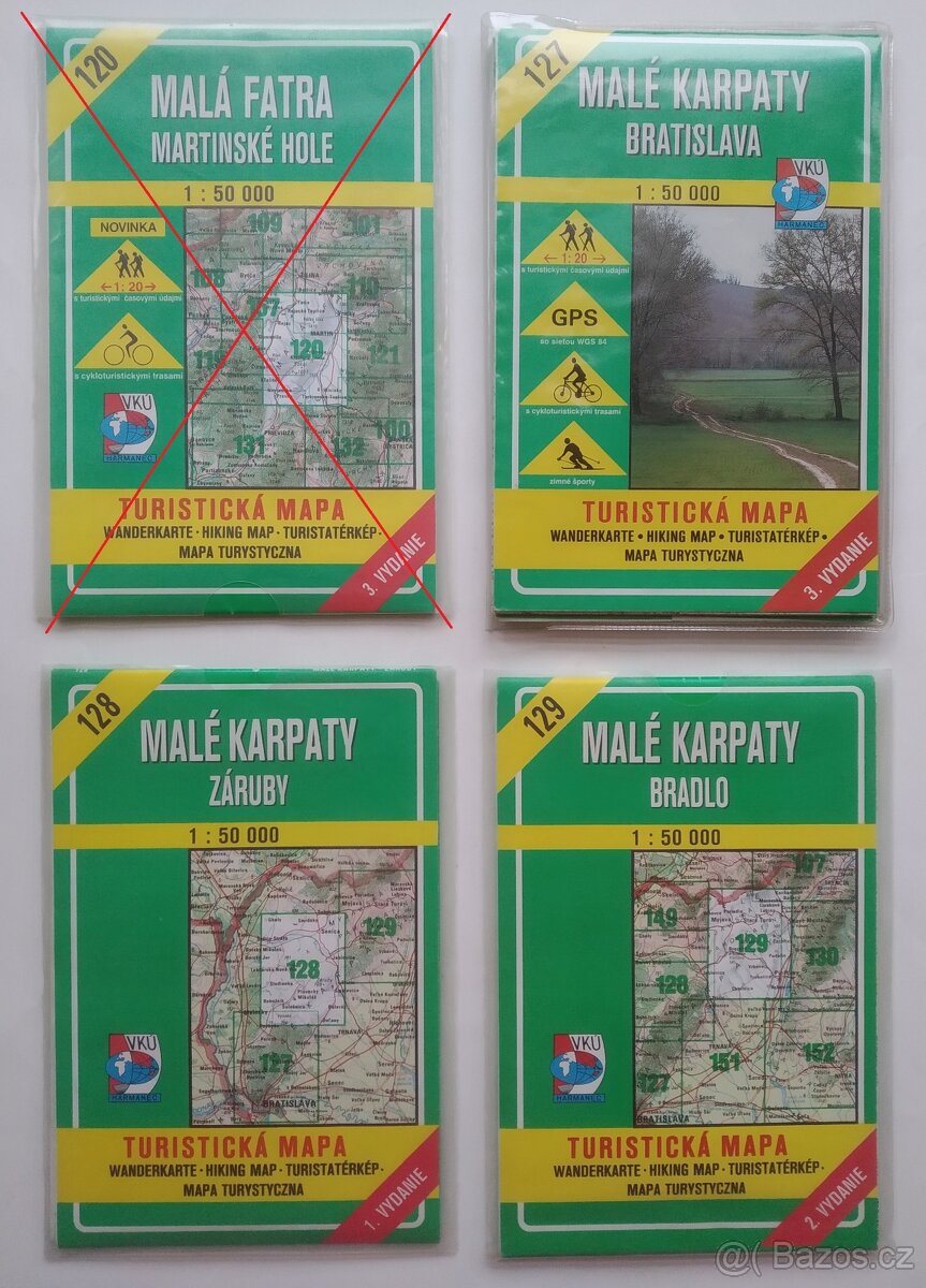 turistické mapy Slovensko - 2