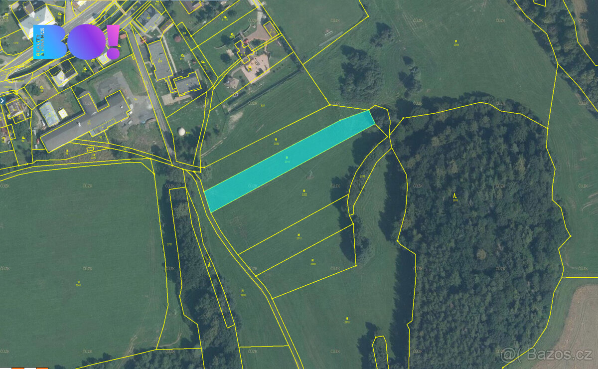 Prodej louky, 2823 m², Lichnov u Bruntálu - 2