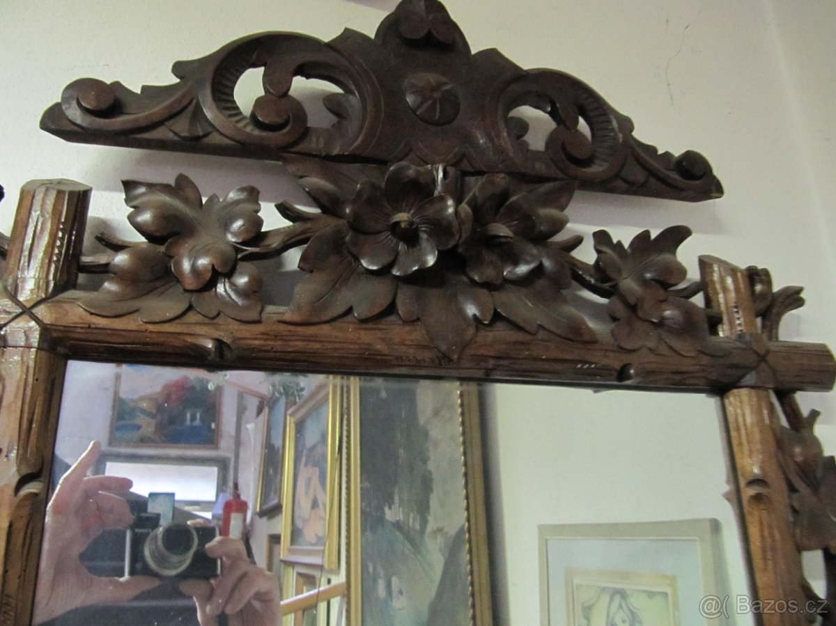 zrcadlo v řezaném rámu - 2
