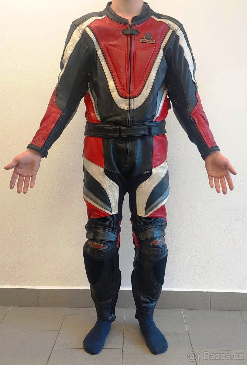 Dvoudílná kožená moto kombinéza Padana, vel. 48 - 2