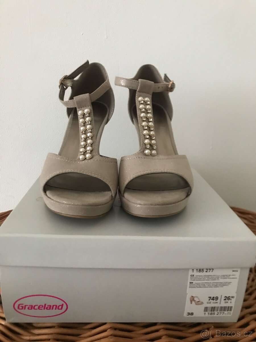 Letní páskové střevíčky 38 - 2