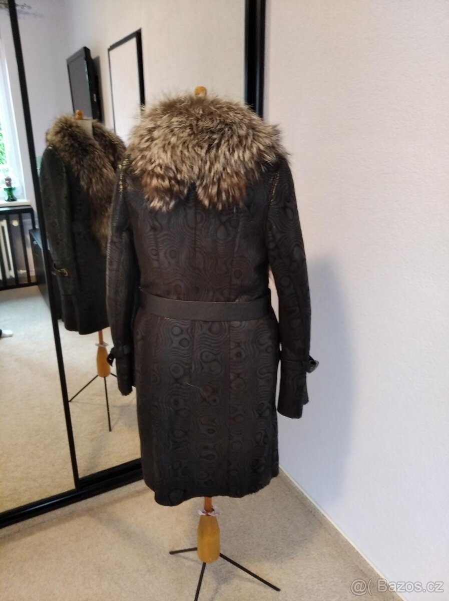 Kožený kabátek s liskou - 2