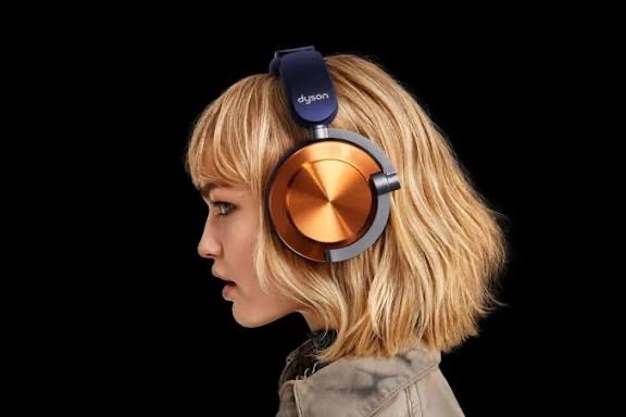 Sluchátka Dyson Ontrac WP02 - měděná/pruská modrá - 2