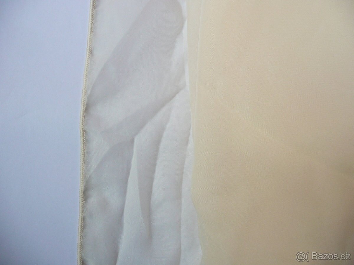 Marhuľová záclona - voál - 2