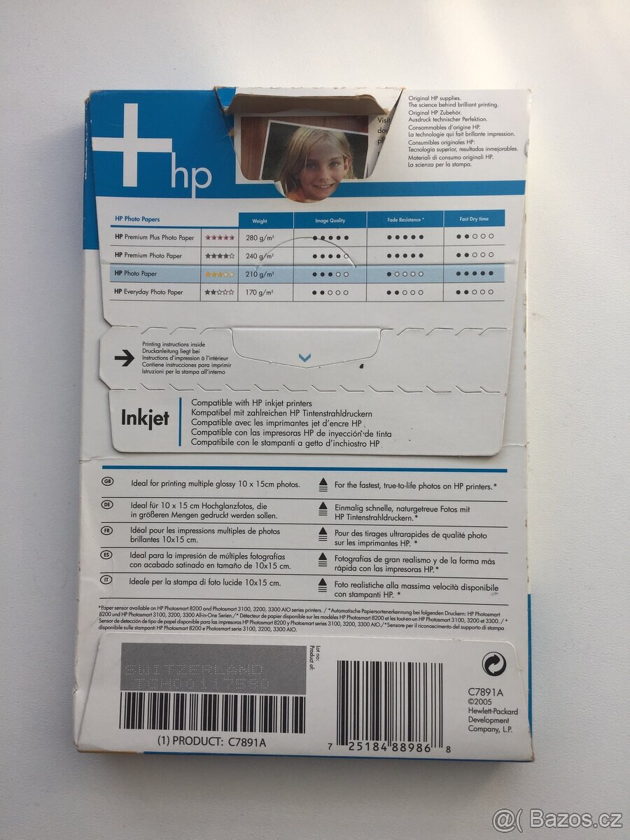 HP fotopapír HP C7891A 2X - 2