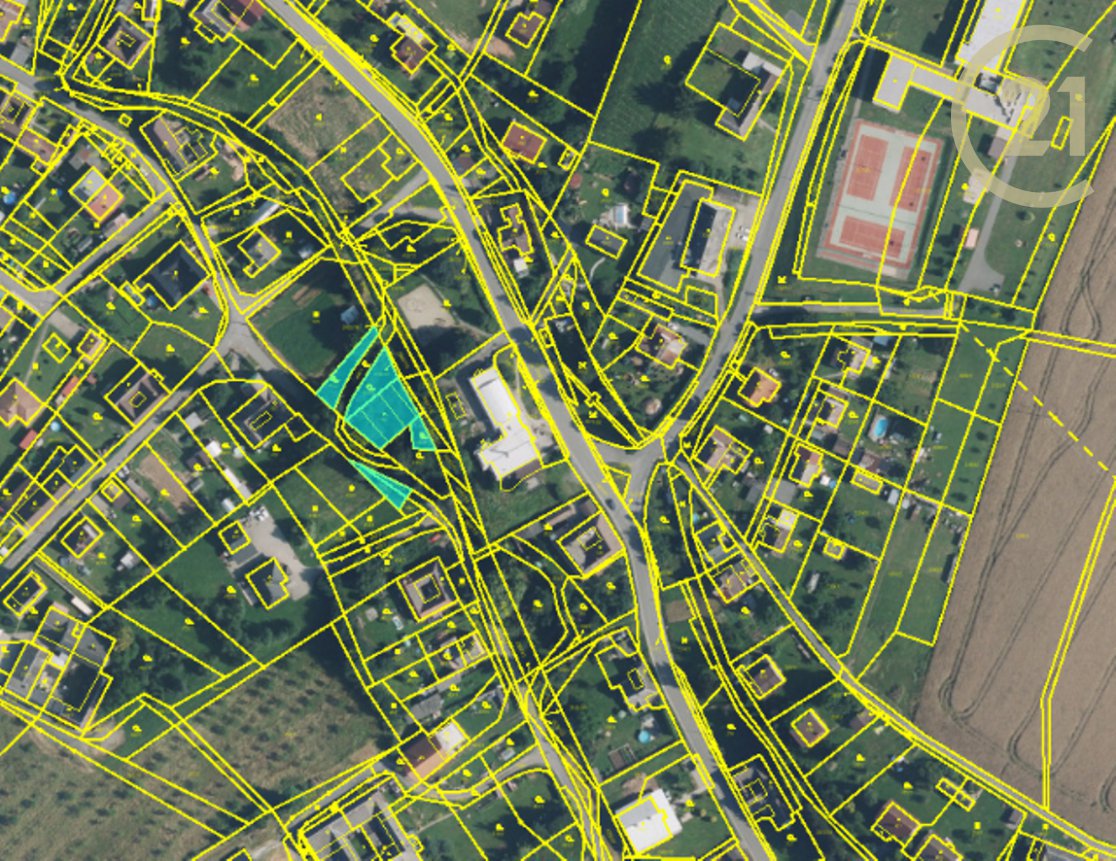 Prodej souboru pozemků v centru obce Kunčina – 972 m² - 2