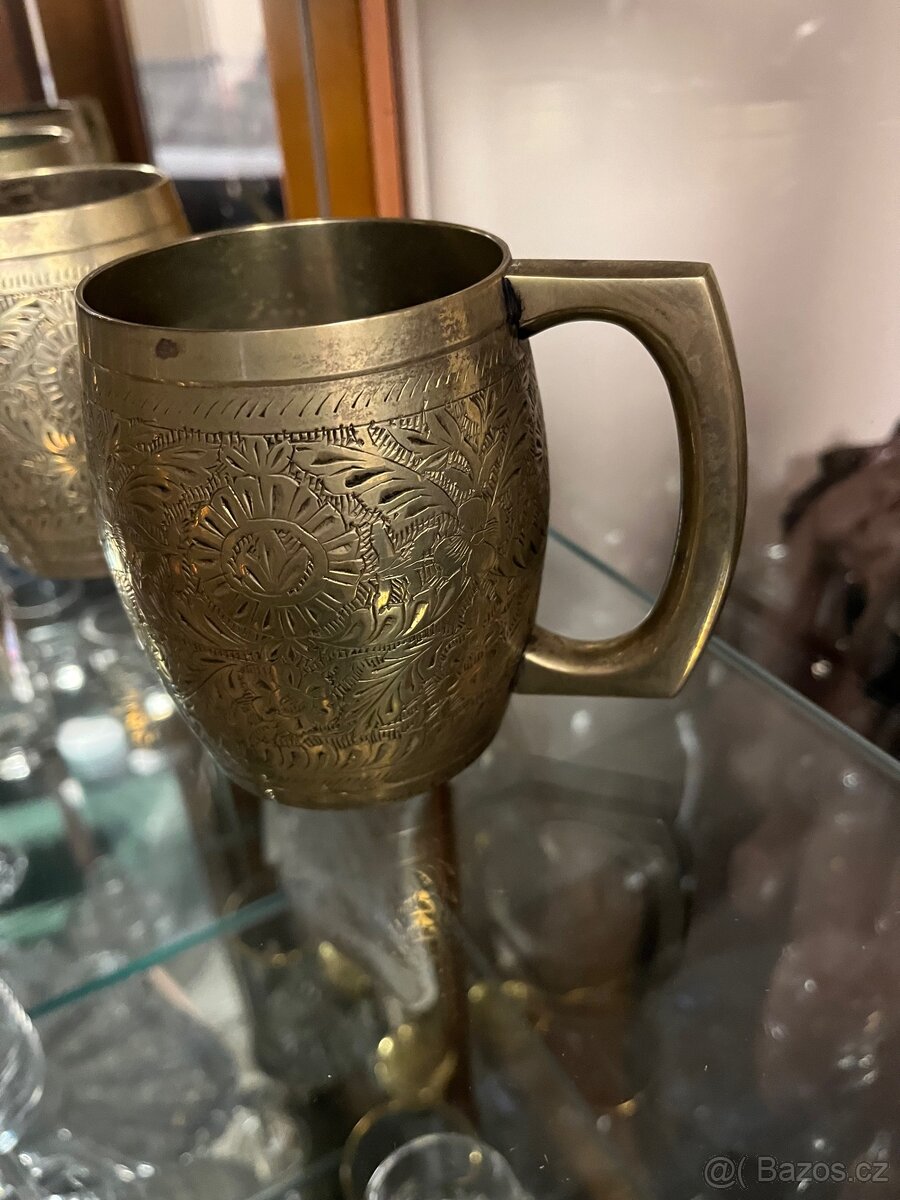 Set váza hrnek mosaz - 2