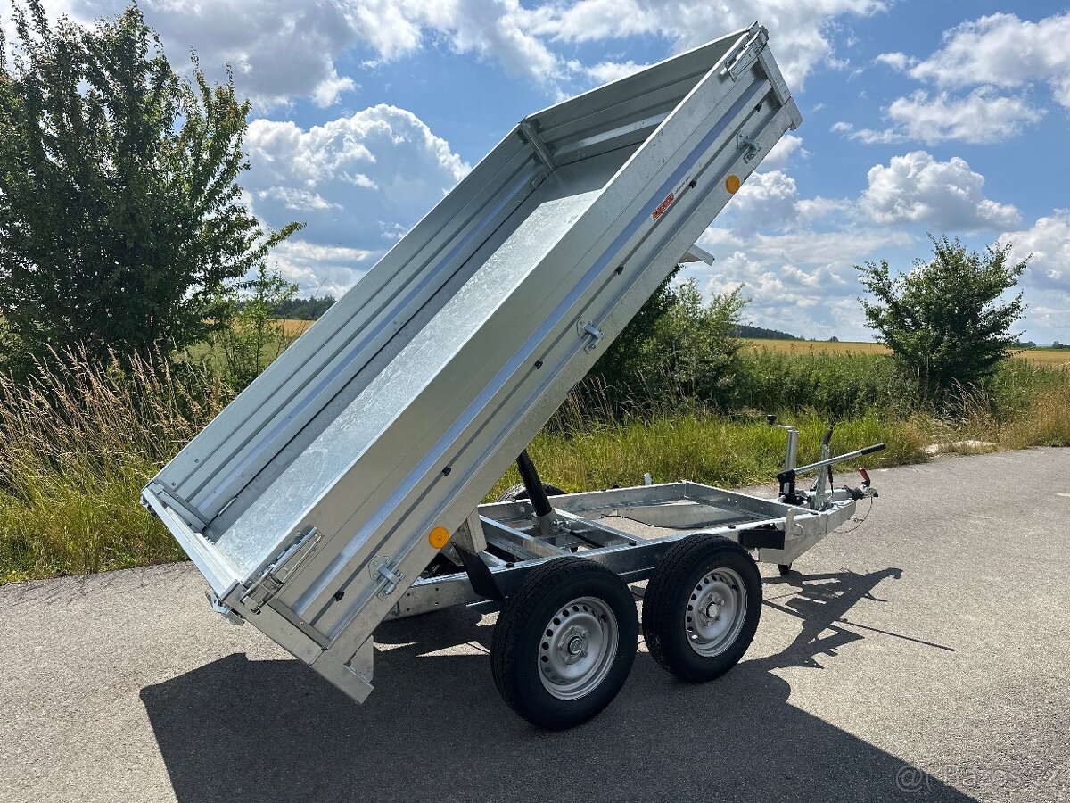 Přívěsný vozík hydraulický sklápěč KIPPER 257x148, 2700 kg - 2