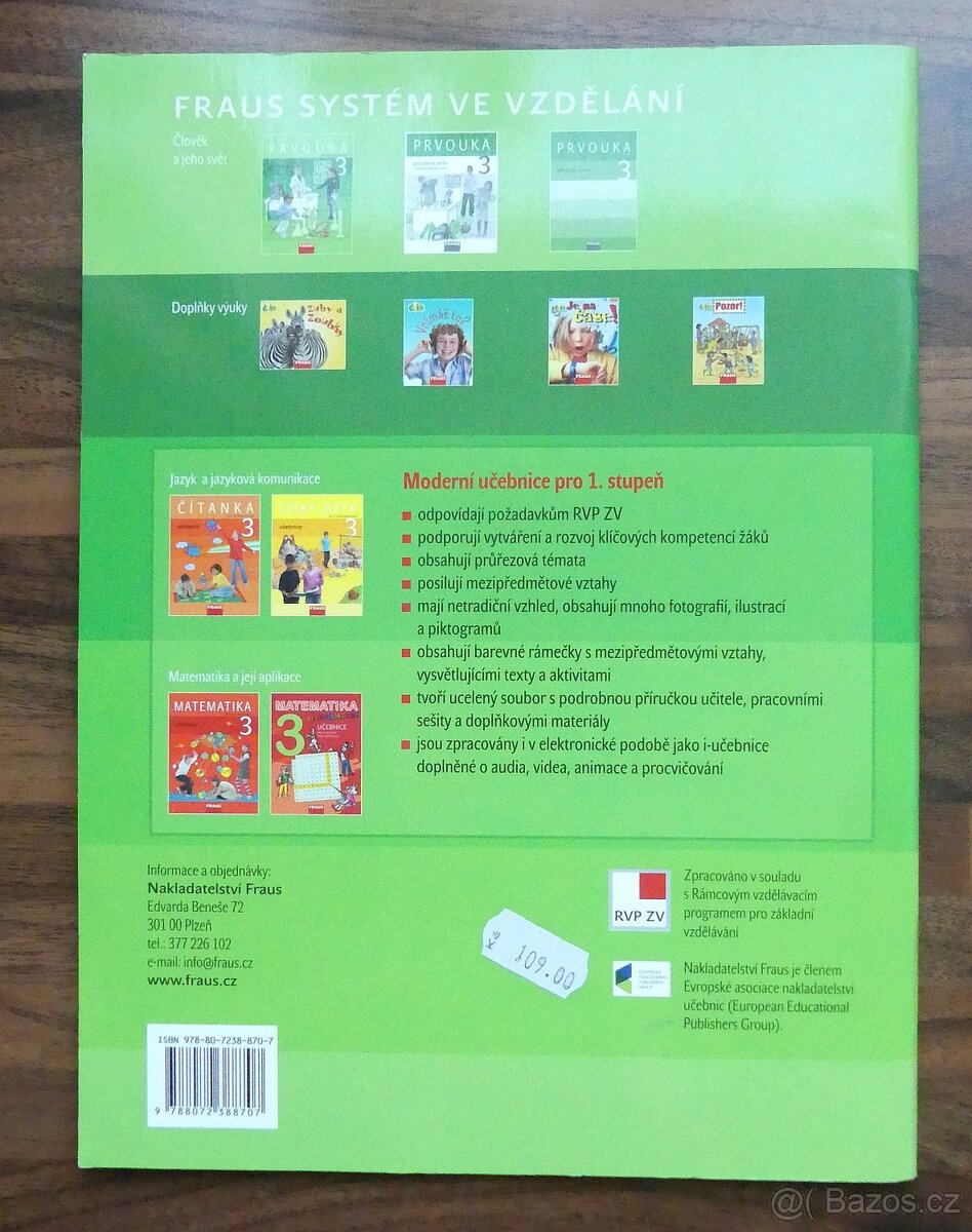 Prvouka, 3. ročník (třída), učebnice, Fraus - 2