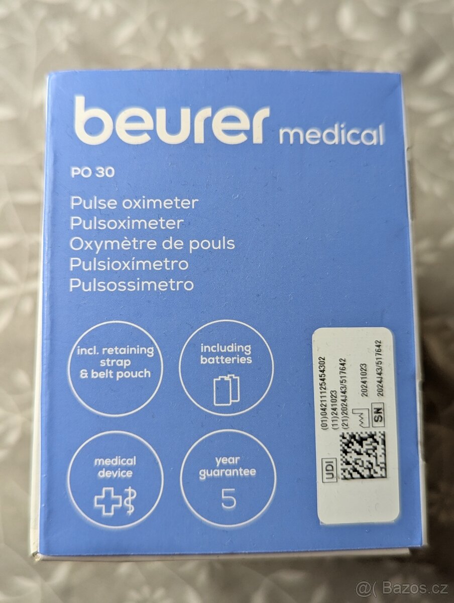 Beurer medical po 30- Pulzní oxymetr- nové rozbalené - 2