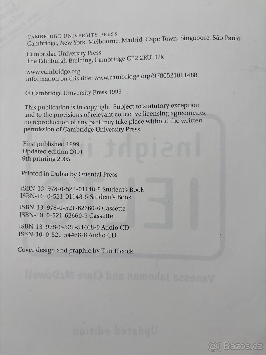 IELTS insight Cambridge - velmi dobrý stav - 2