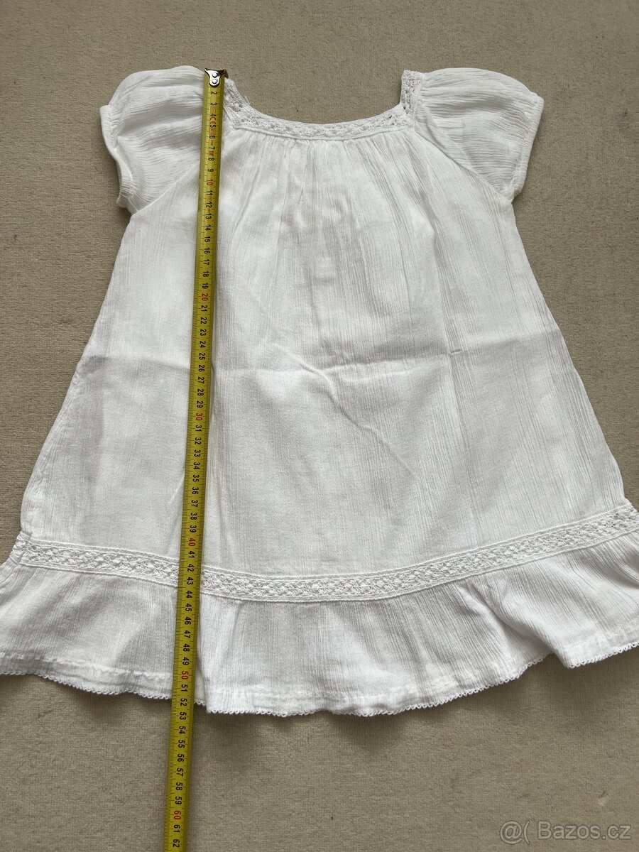 Bílé letní šatičky zn. H&M vel. 2-3 roky - 2