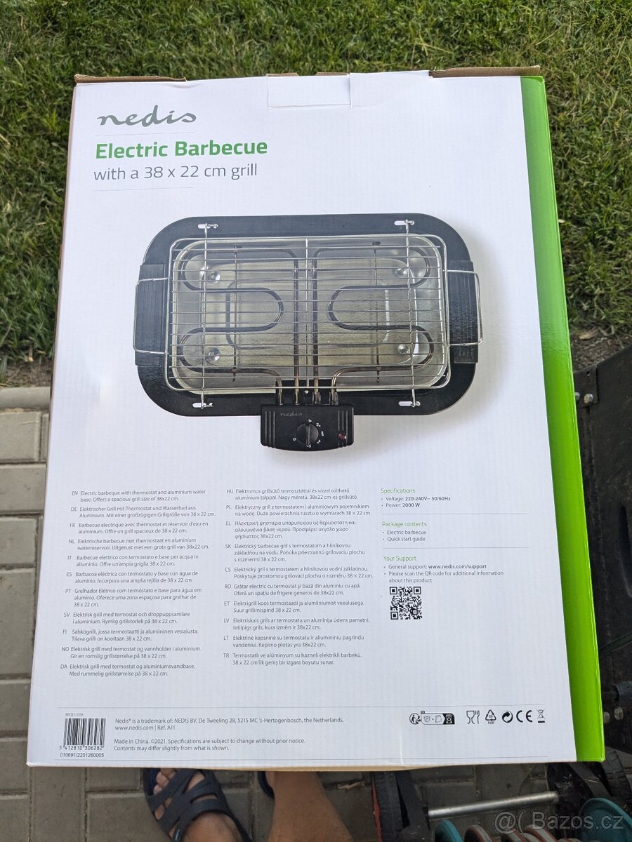 elektrický grill Nedis BBQE110BK - 2