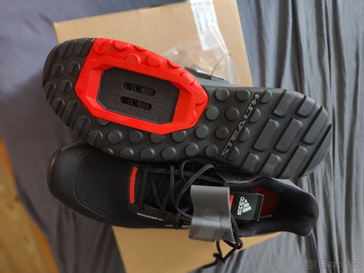 Boty TrailCross Clip-in - Black/Grey/Red - 2