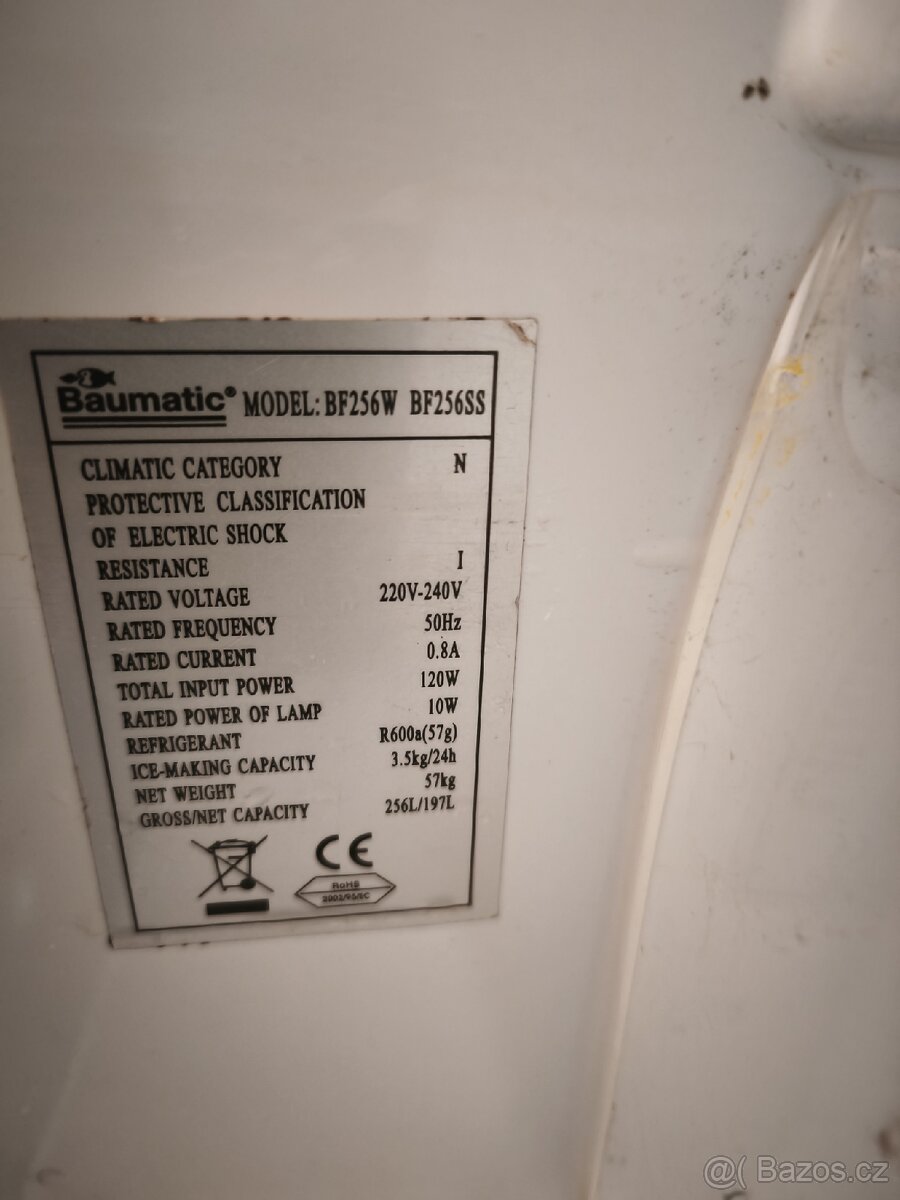 Prodám ledničku baumatic - 2