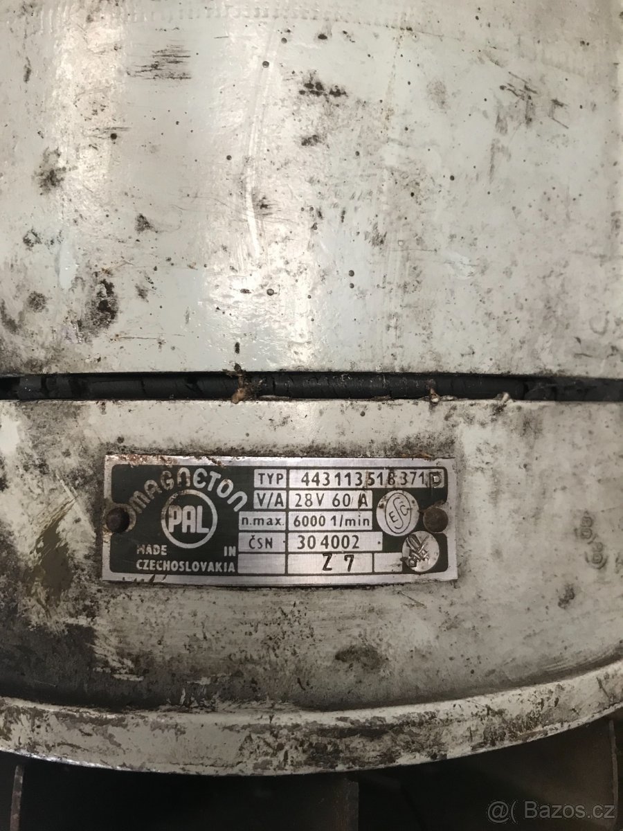 Praga V3S M2, Tatra 815 - alternátor 60A - 2