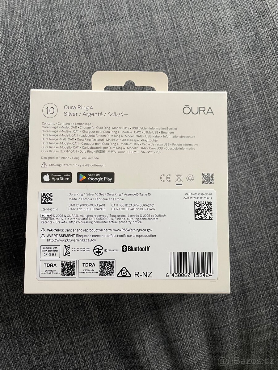 Oura Ring 4 Silver size 10 nový - 2