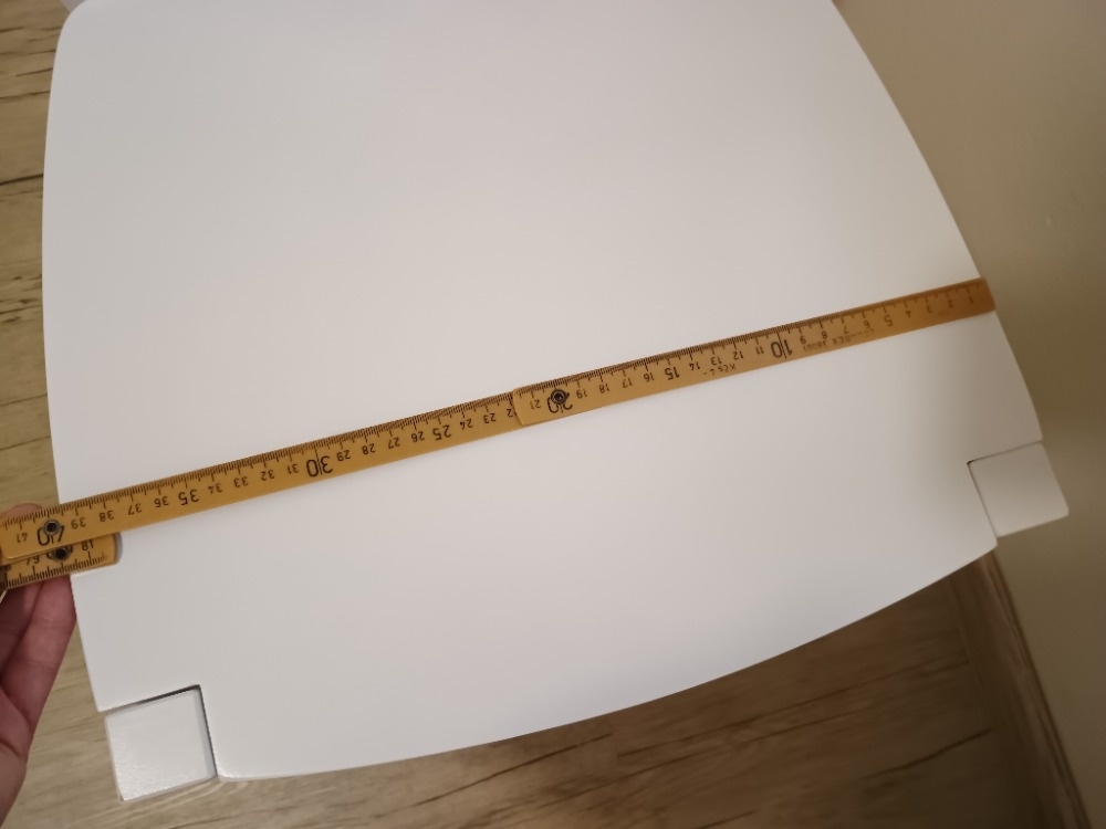 Bílá dřevěná jídelní židle - 2