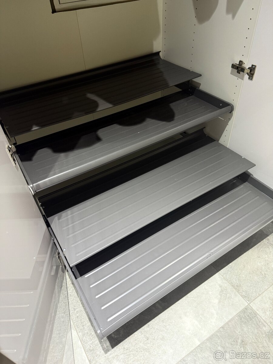 IKEA KOMPLEMENT Výsuvná police na boty, tmavě šedá, 100x58cm - 2