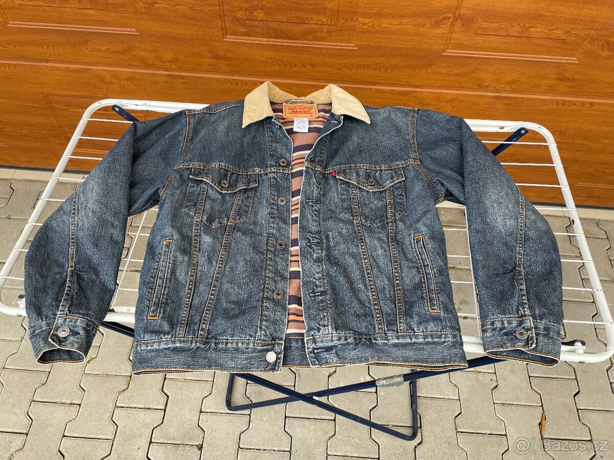 Pánská džínová bunda zn. Levi’s s podšívkou - vel. M - 2