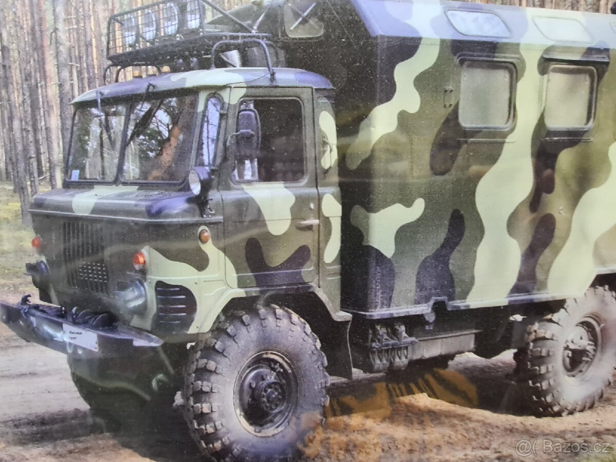 Kovová cedule VELKÁ 40x30cm-GAZ 66 - 2