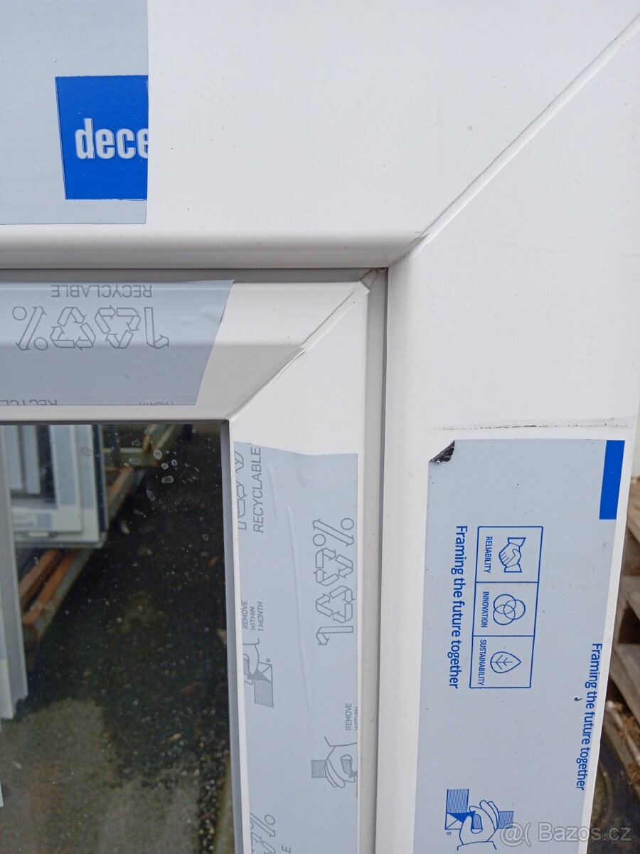 Balkonové dveře pravé, bílé, 2240x950, poz.115 - 2