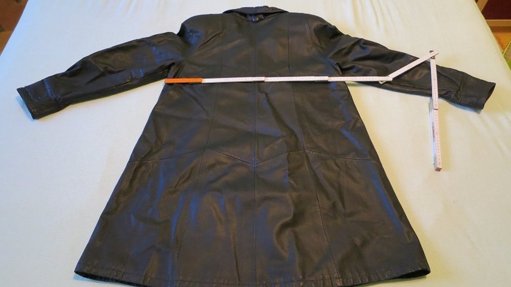 Kožený dámský kabát vel.L - 2