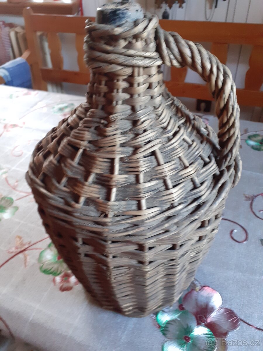 Starozitna velká nádoba měrka do pivovaru, demizon - 2