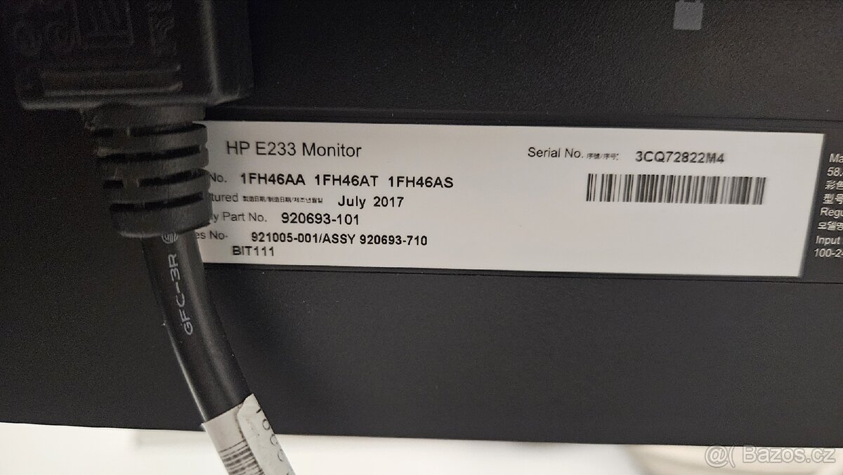 Monitor HP uhlopříčka 23 - 2