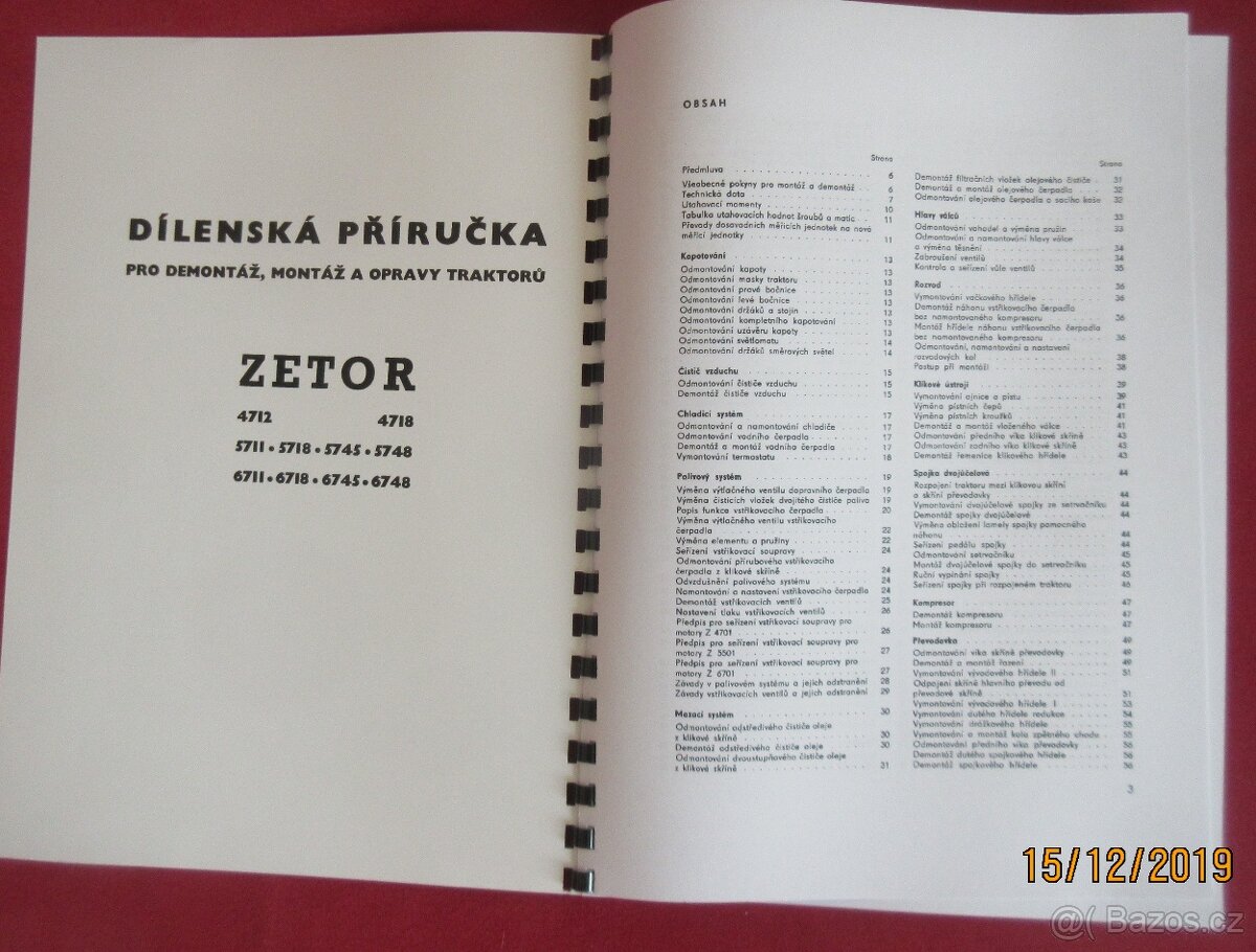 Zetor 4712-6748 dílenská příručka, návod - 2
