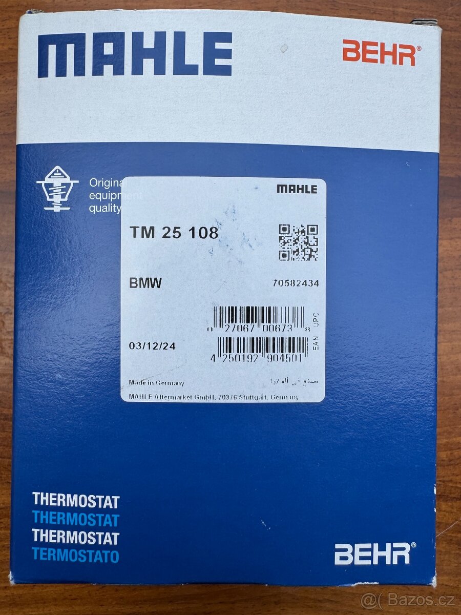Termostat MAHLE TM 25 108 - 2
