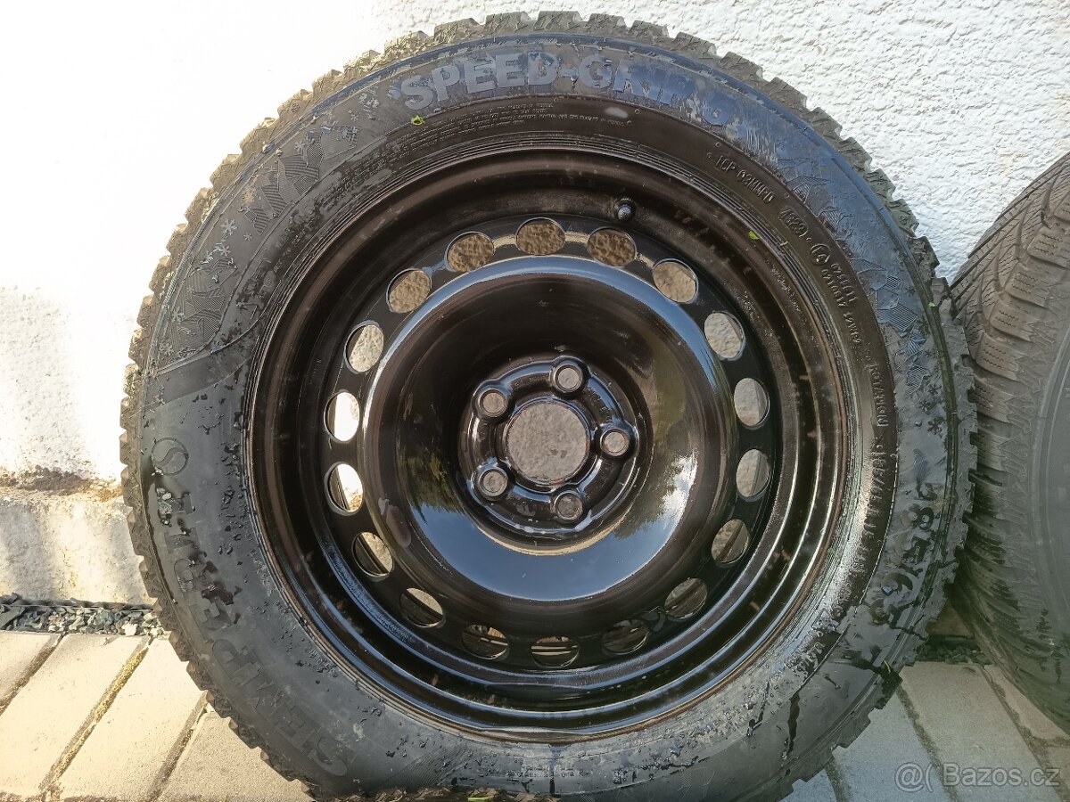 Fabia IV zimní kola 5×100 R15 – zánovní stav - 2