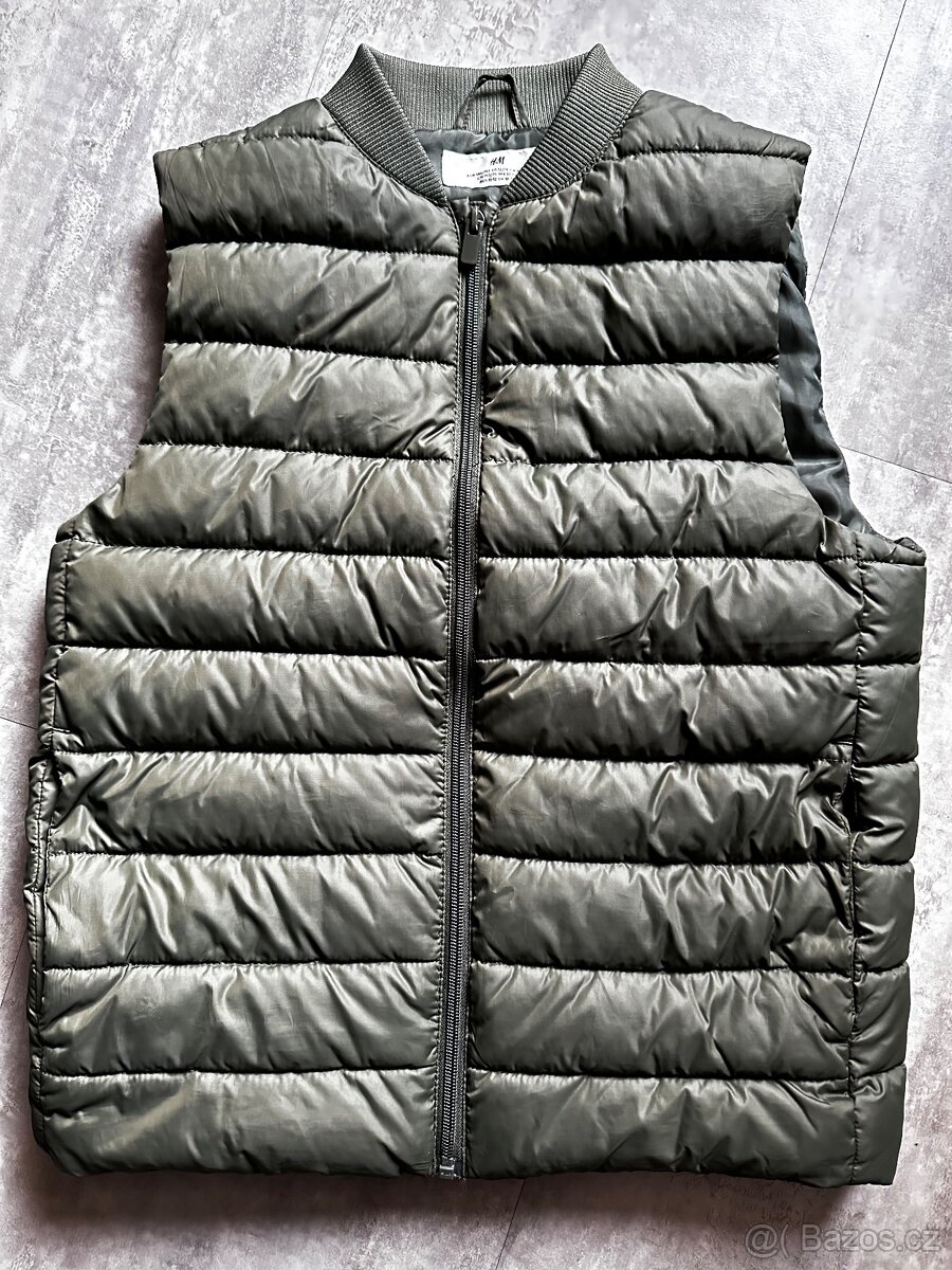 Zelená vesta H&M vel. 146/162 - 2