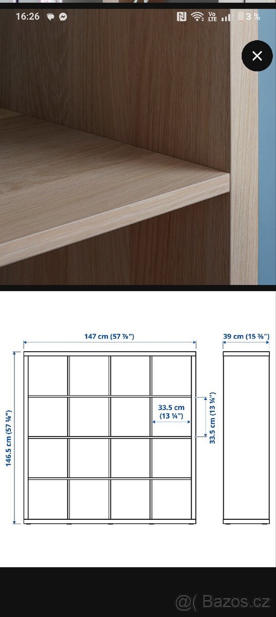 Kallax IKEA prakticky nový - 2