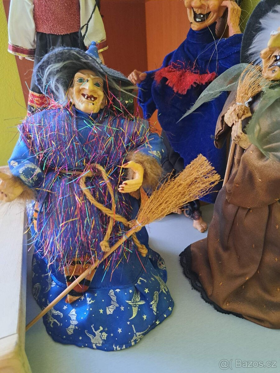 Dekorace - figurky čarodějnic - 2