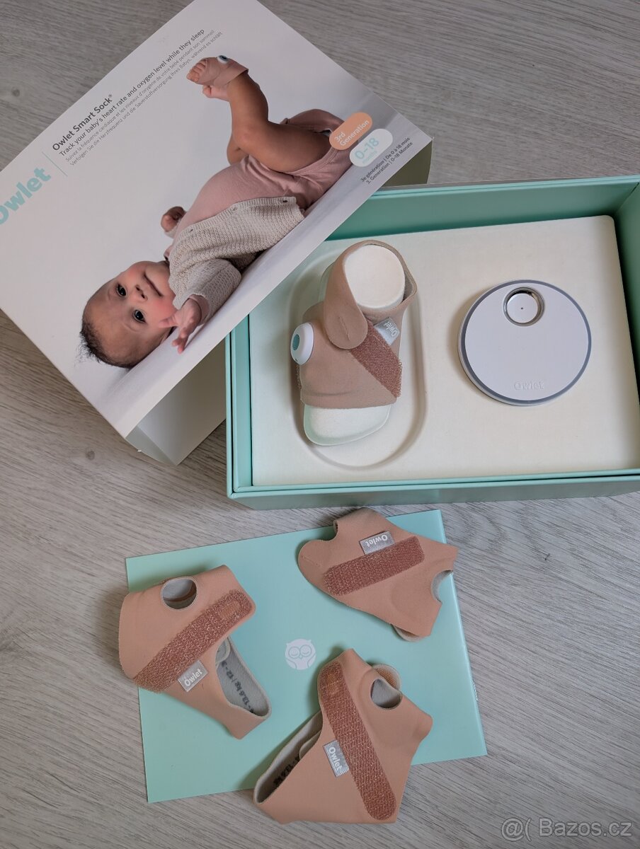 Monitor dechu Owlet Smart Sock, záruka do lis 2026 - 2