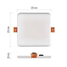 LED svítidlo 12,5 x 12,5 cm, 10 W, neut.bílá,IP65-sleva 50% - 2