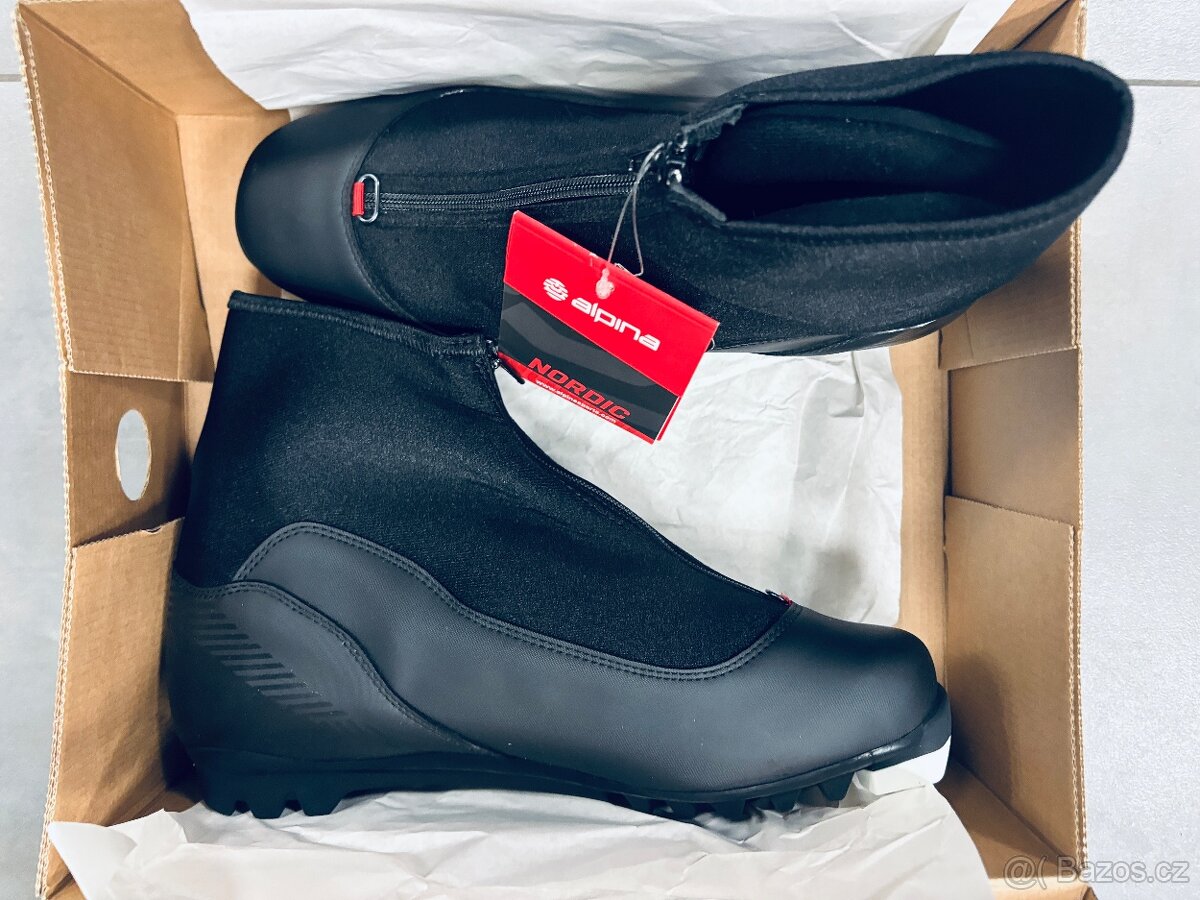 Boty na běžky ALPINA Nordic T10 black/red - 2