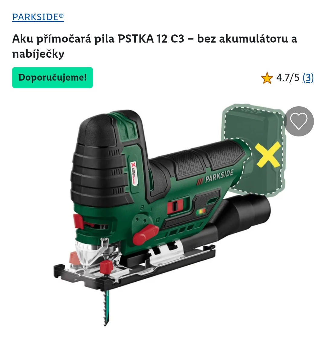 PARKSIDE® Aku přímočará pila PSTKA 12 C3 - 2