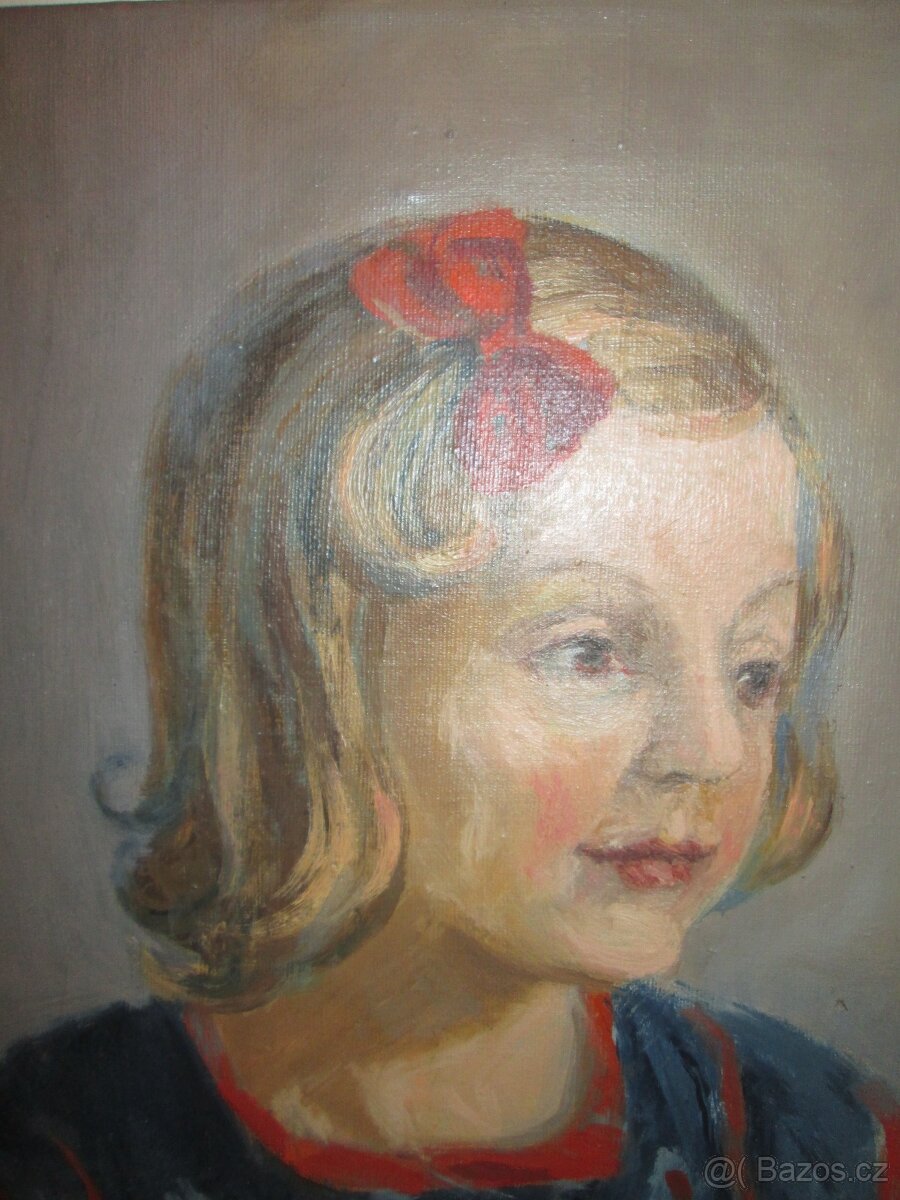 Obraz dívky na plátně - 2