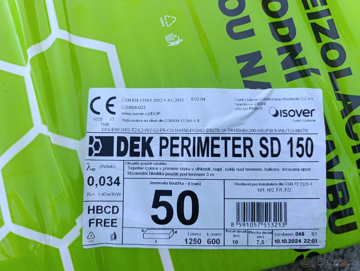 Polystyren DEKPERIMETER 50 mm - 2