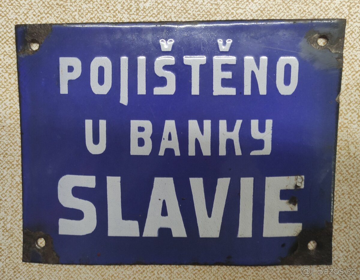 Smaltované cedule. - 2